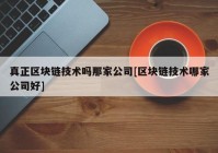 真正区块链技术吗那家公司[区块链技术哪家公司好]